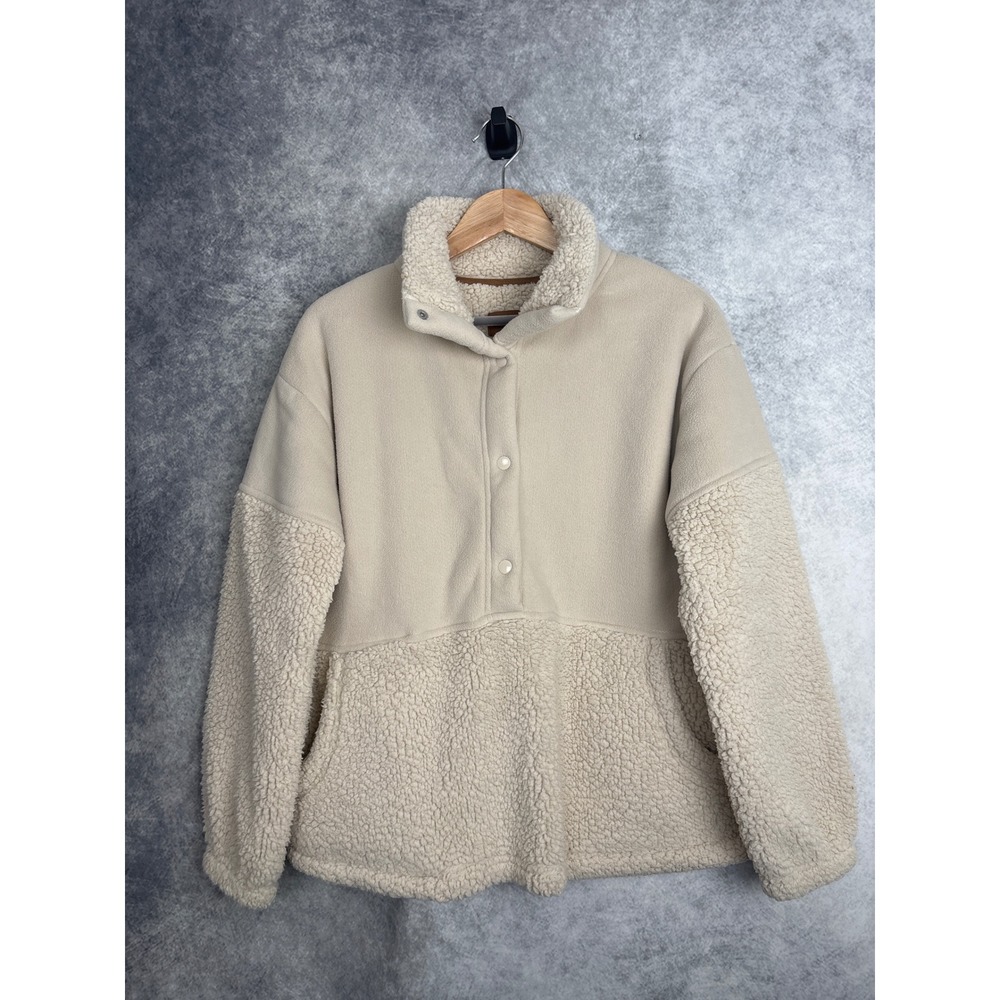 Koolaburra by UGG Bonded Sherpa and Fleece 1/2 Snap Pullover Size Small